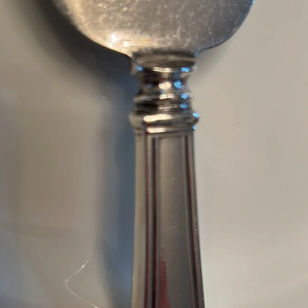 Antique Haviland Limoges Serving Platter with Sterling Silver Serving Piece